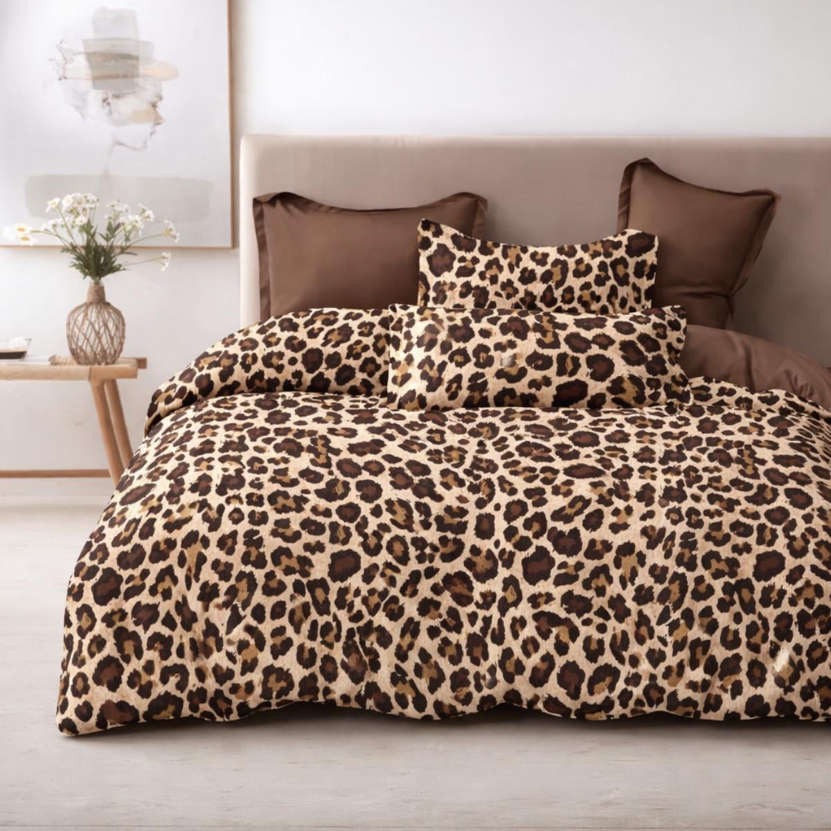 Комплект постельного белья Евро KOLOCO Animal Print фланель (42855) Комплект постельного белья Евро KOLOCO Animal Print фланель (42855)