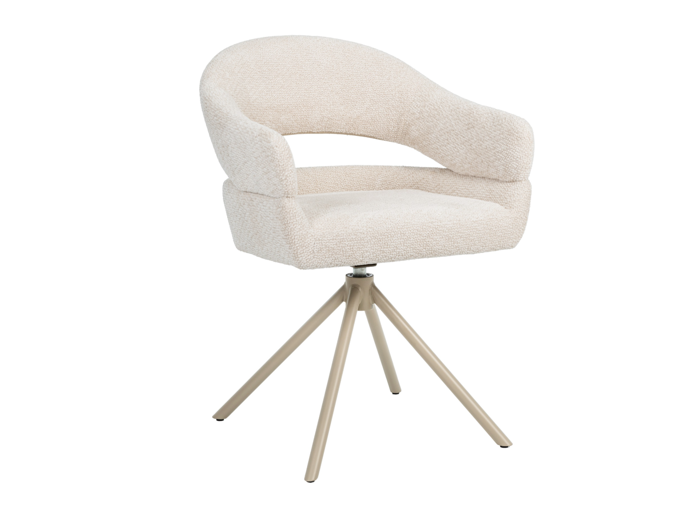 Стул поворотный Vetro Молочное облако/Капучино (R-180) - фото 1