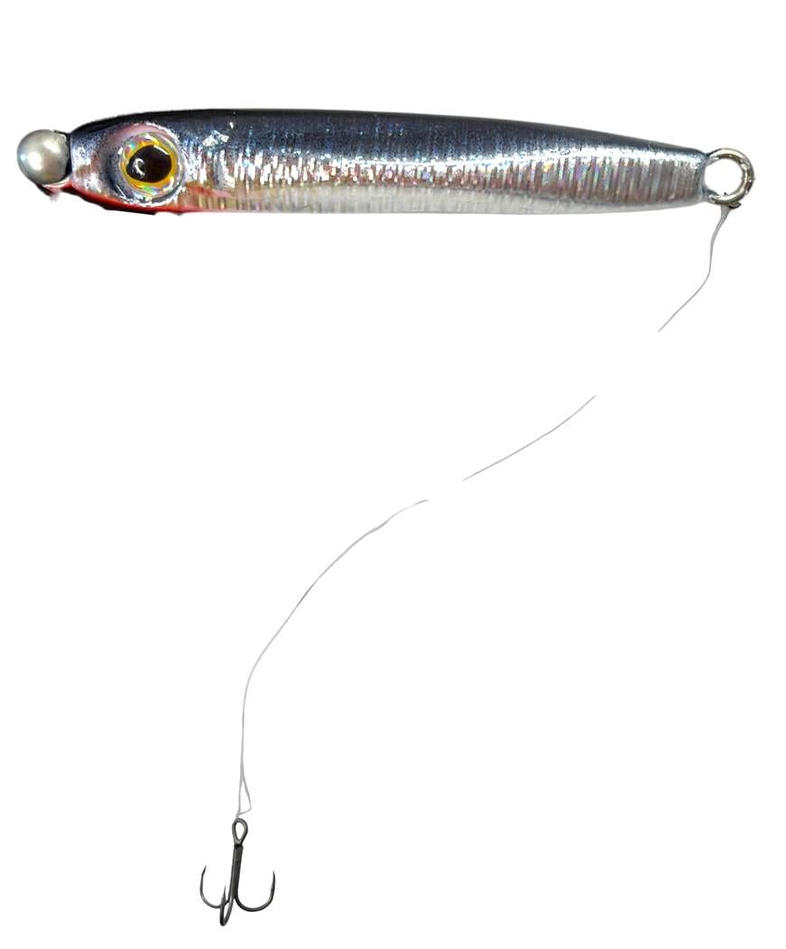 Пилькер Anaconda BA K-2097/4 с поводком и тройником для ловли саргана/ставриды/жере судака 15 г Черный/Серебристый (1594781446)