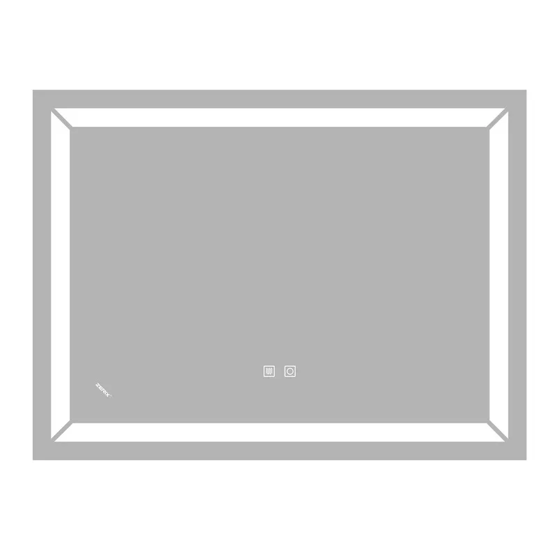Дзеркало Zerix Kubix MR04-80x60-REVERSE з LED Touch Anti-fog димером регулятором яскравості (ZX6054)