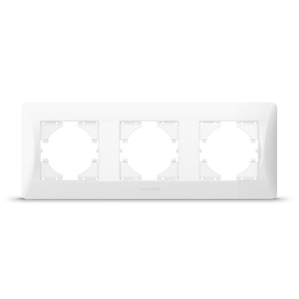Рамка Videx Binera на 3 места горизонтальная Белый