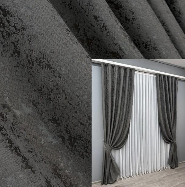 Ткань для штор лен Pavliani Графитовый (1667ш) - фото 3 Ткань для штор лен Pavliani Графитовый (1667ш) - фото 3