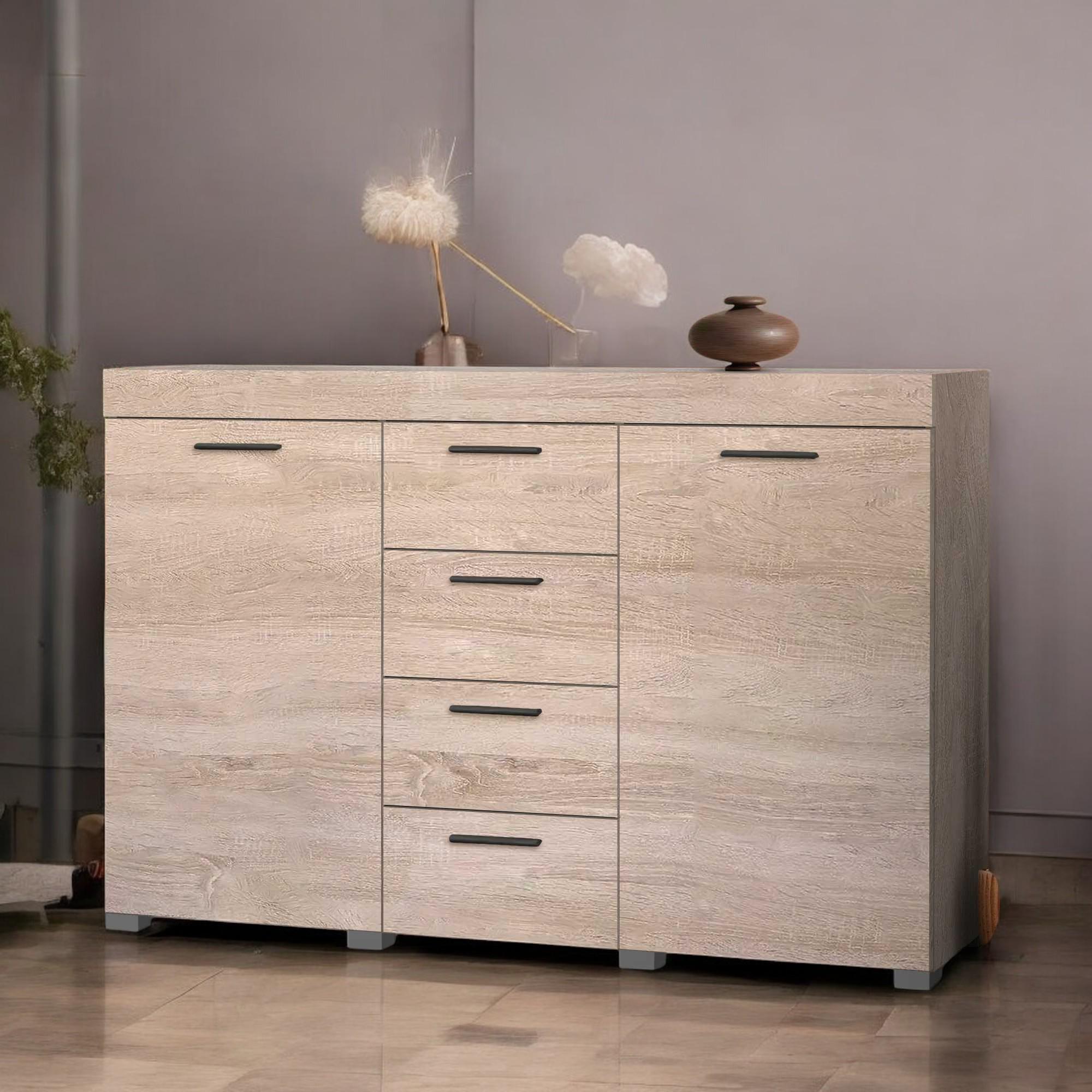 Комод з двома тумбами та висувними шухлядами Дуб Сонома (О-7б) - фото 3 Комод з двома тумбами та висувними шухлядами Дуб Сонома (О-7б) - фото 3