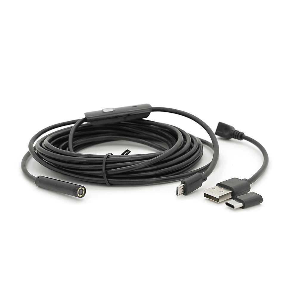 Ендоскоп 2в1 MicroUSB/PC HD м'який 5 м (YUT_V3232)