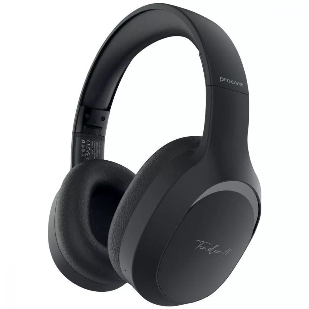 Наушники беспроводные Proove Tender 2 APP с Bluetooth 6.0 Black (HPTR2001AP01)