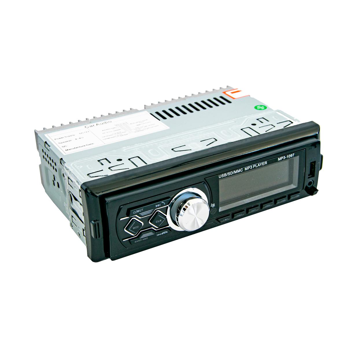 Автомагнитола с флешкой 1 DIN MP3 1097 BT с пультом Черный (1009201-Black) Автомагнитола с флешкой 1 DIN MP3 1097 BT с пультом Черный (1009201-Black)