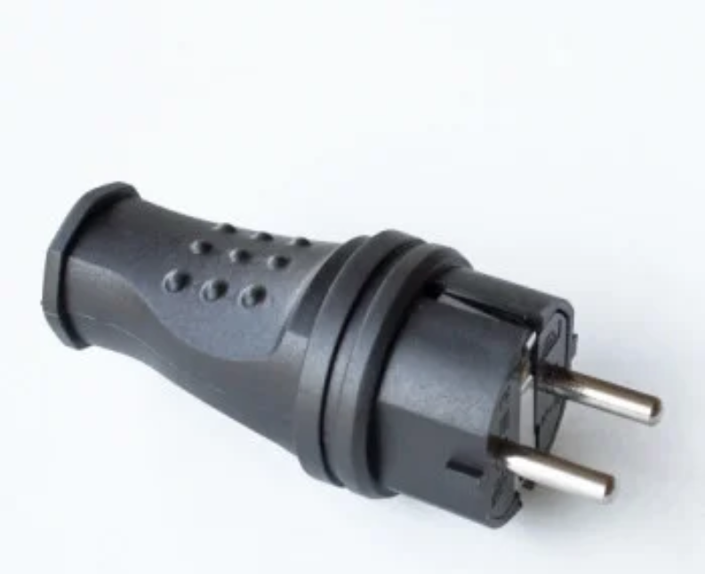 Вилка RH Waterproof прямая с заземлением IP44 Черный (HN-021062N)