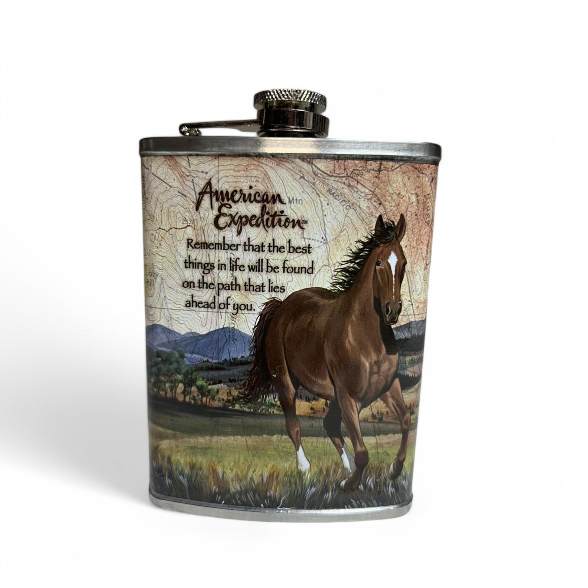 Фляга Hip Flask Hunt 8 oz 236 мл из нержавеющей стали (F_D402)