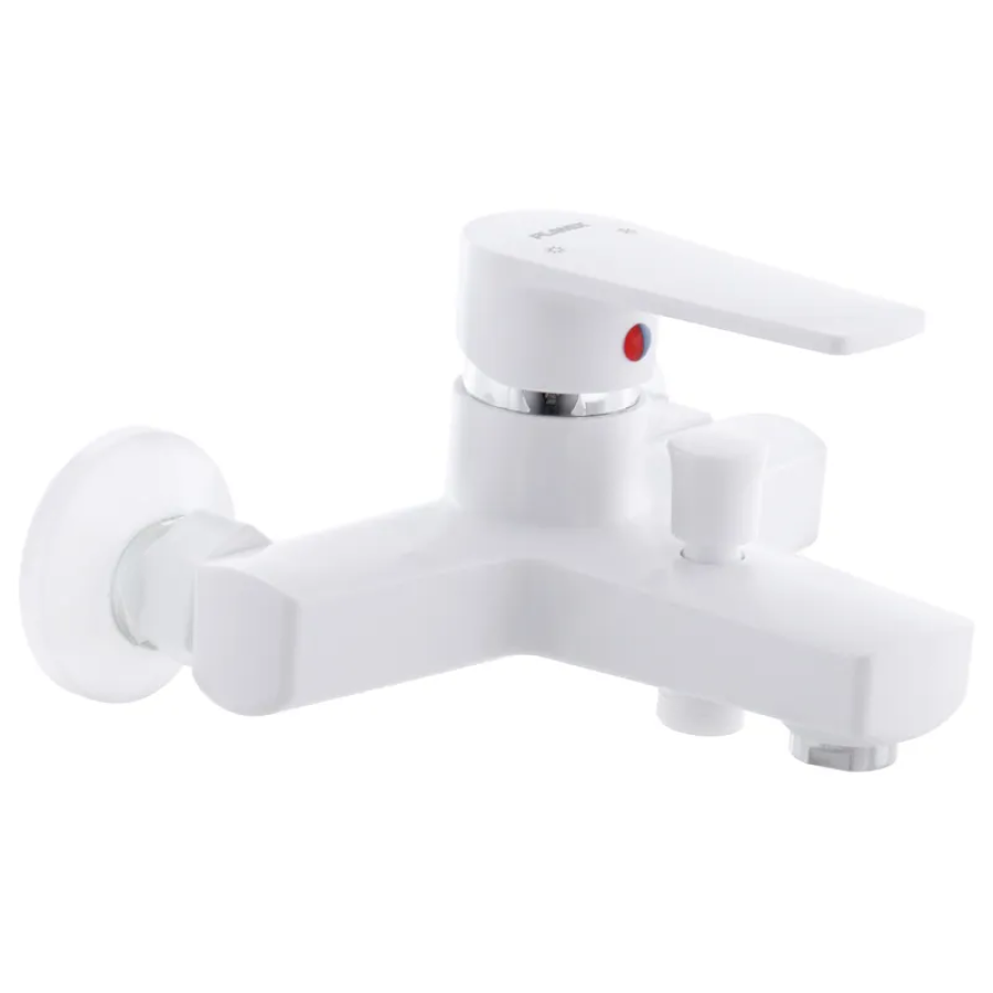 Смеситель для ванной однорычажный PLAMIX Leo-009 White (PM0555)