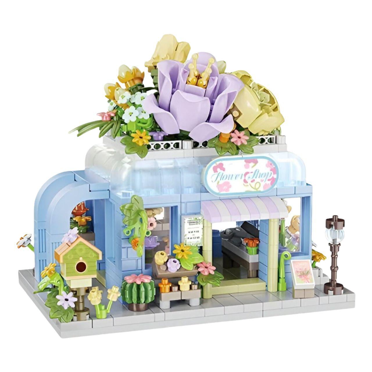 Конструктор Коллекция цветов 2475 978 дет. Синий (32097607)