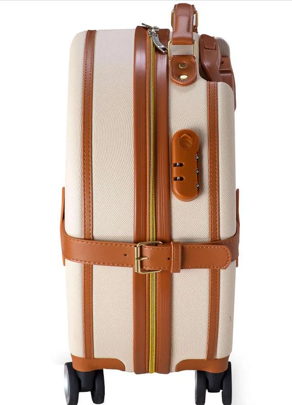 Валіза SEMI LINE T5670-3 24" M Ecru/Brown (52957) - фото 5 Валіза SEMI LINE T5670-3 24" M Ecru/Brown (52957) - фото 5