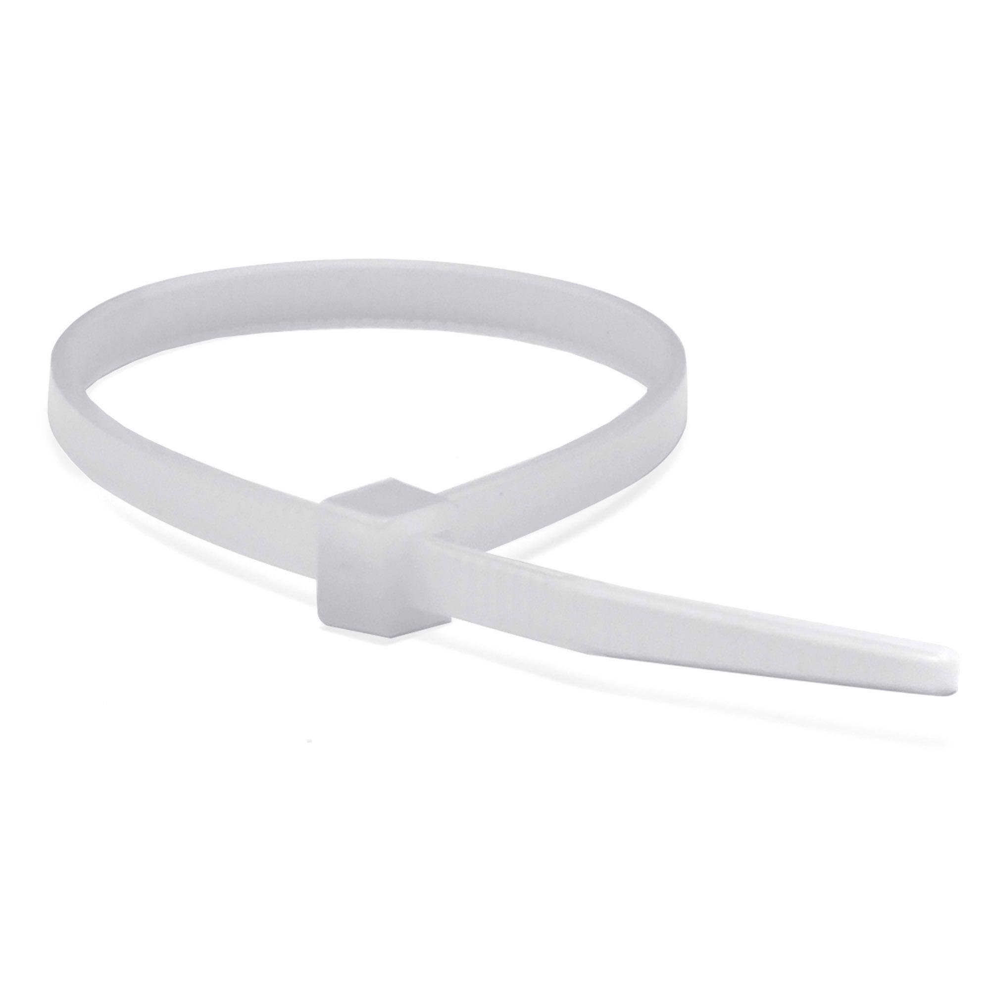 Стяжка-хомут кабельная ДКС Quadro полиамид 200х4,6 мм 1 шт. Белый (25215U)