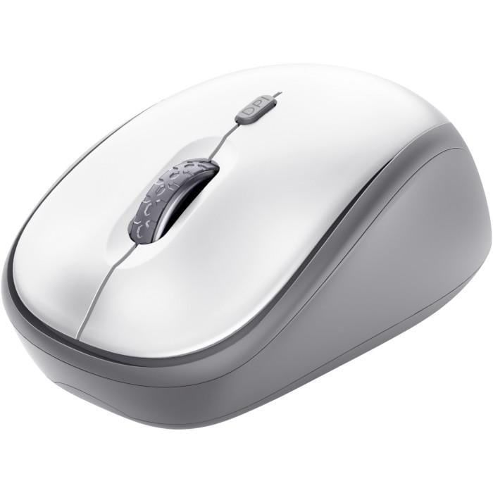 Компьютерная мышка беспроводная Trust Yvi+ Silent White (25513)