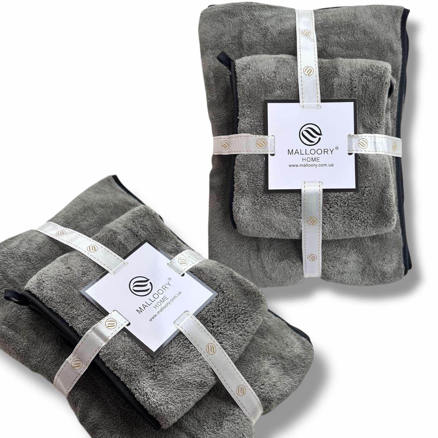 Комплект полотенец из микрофибры Malloory Home Зеленый (6616-6) - фото 2 Комплект полотенец из микрофибры Malloory Home Зеленый (6616-6) - фото 2