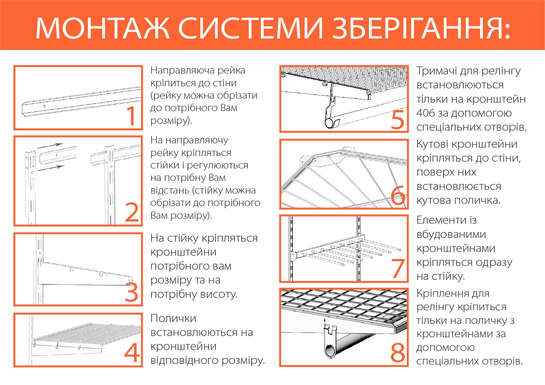 Полиця з тримачем для вішалок Kolchuga Edition 606х406 мм White (1074978517) - фото 5