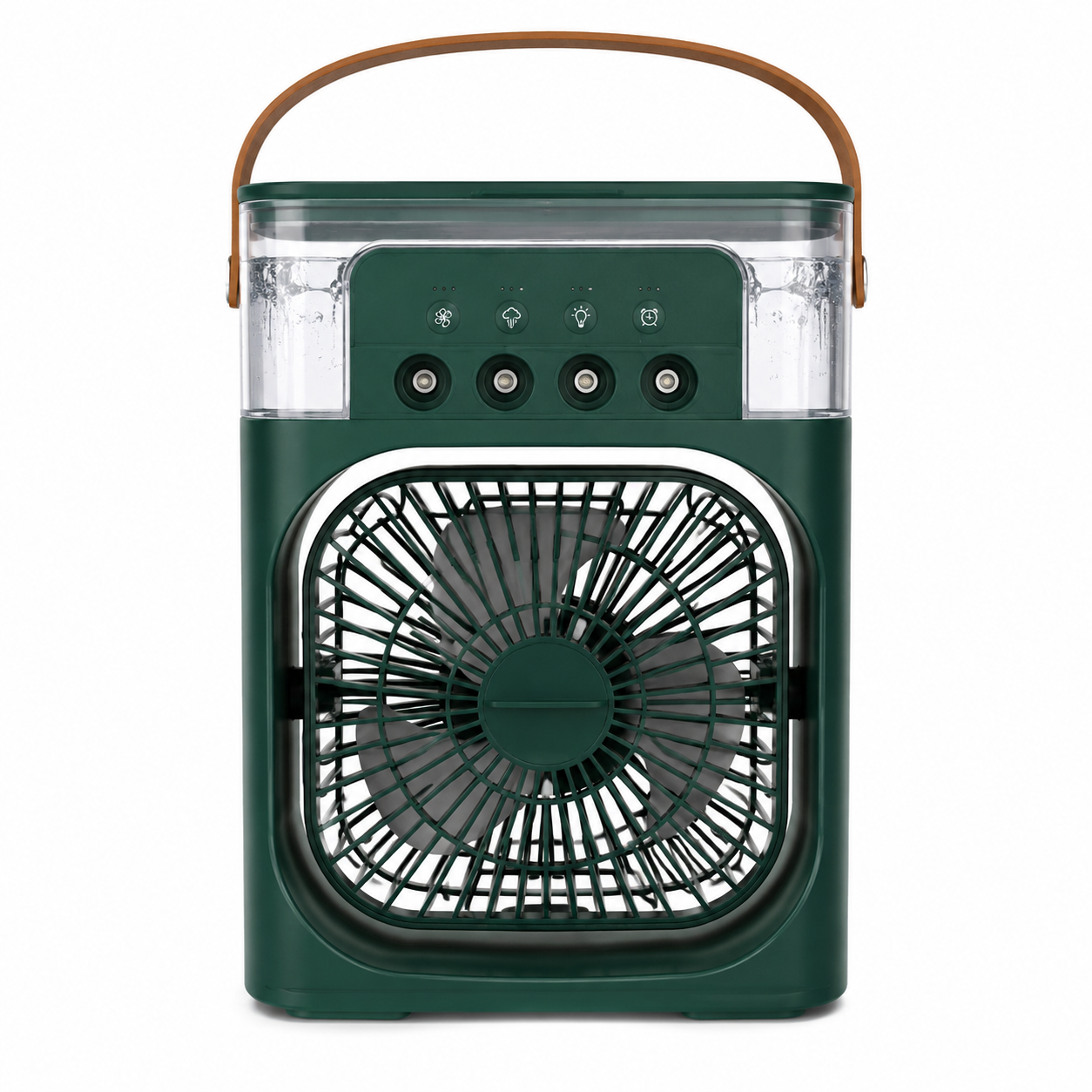 Вентилятор Mini Cooling Fan із зволоженням повітря/USB/регулюванням кута нахилу та ручкою 20х14 см