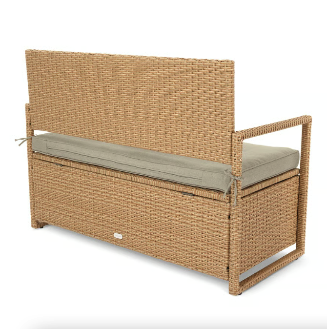 Садовая скамейка Di Volio Verbana с местом хранения Бежевый (4931) - фото 4