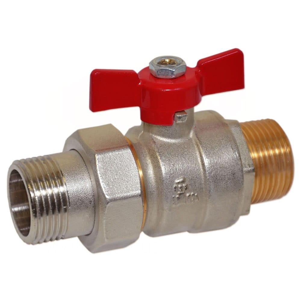 Кран с американкой Bianchi 1" ЗЗ прямой латунь (421000060F)