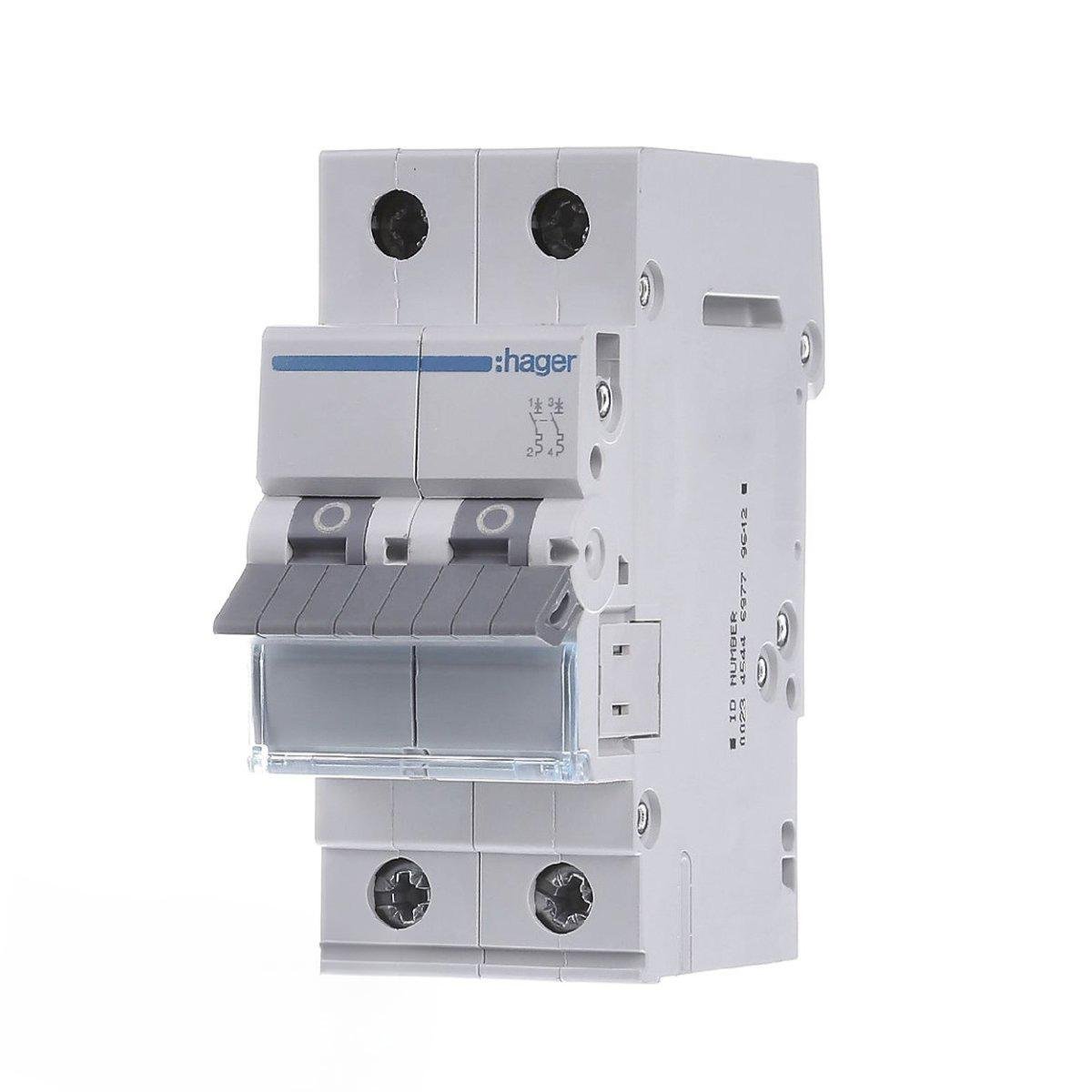 Автоматический выключатель Hager 2P 6kA B-40A 2M (MBN240)