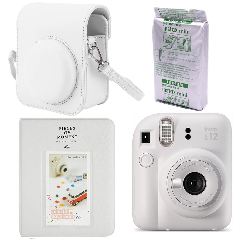 Подарунковий набір Fujifilm Instax Mini 12 фотопапір 10 шт./чохол/фотоальбом 64 фото Білий - фото 1