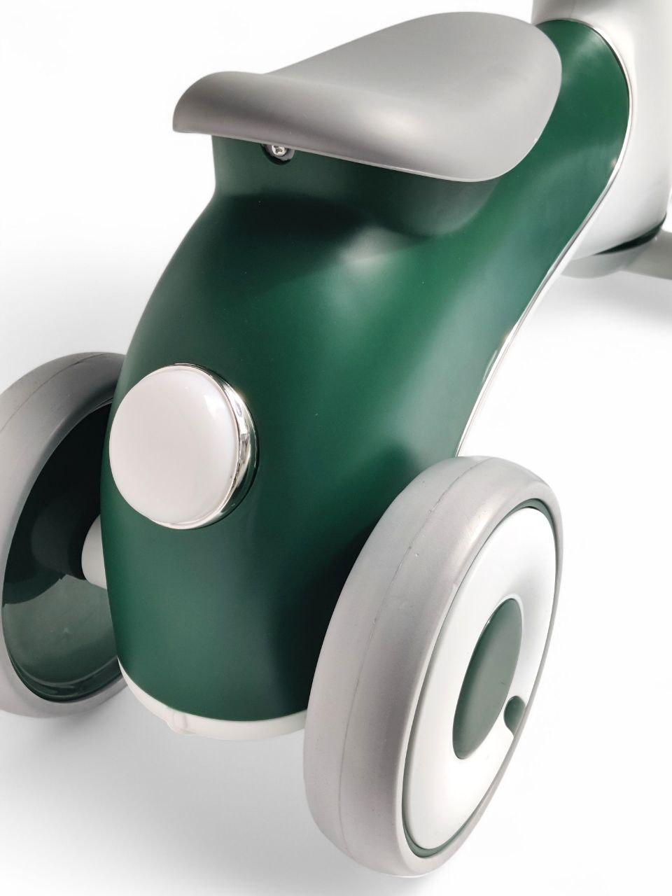 Біговел Vintage Scooter XS008 на 4 колесах до 40 кг зі світловими та звуковими ефектами Зелений (XS008r-s) - фото 5