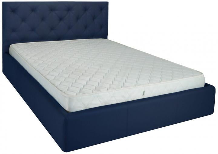 Кровать-подиум двуспальная BristolNew Design Standart экокожа 160х200 см Синий Кровать-подиум двуспальная BristolNew Design Standart экокожа 160х200 см Синий
