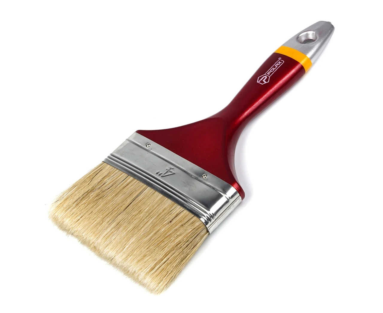 Кисть флейцевая Евро 4" деревянная ручка смешанный ворс (2427949081) - фото 1