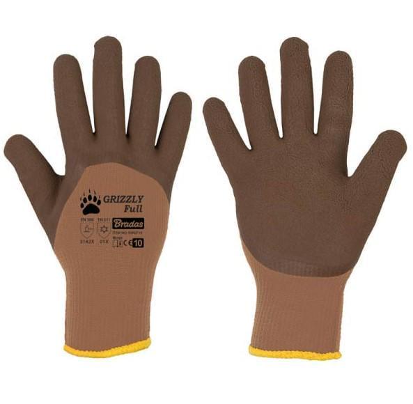 Перчатки защитные Bradas Grizzly Full латекс р. 10 (28823)