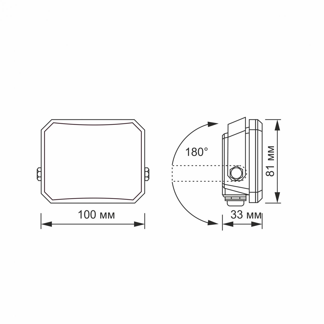 Прожектор VIDEX VLE-F3-0205B F3 20W 5000K 220V Black (14520502) - фото 5