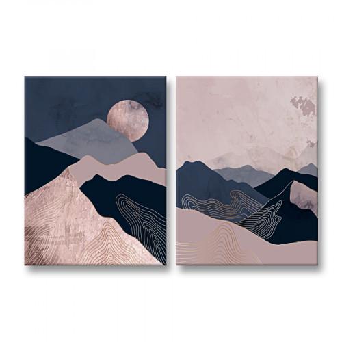 Модульная картина Pink Moon 153x100 см (MK21283)