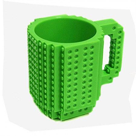 Чашка конструктор Brick Mug Зелений - фото 2