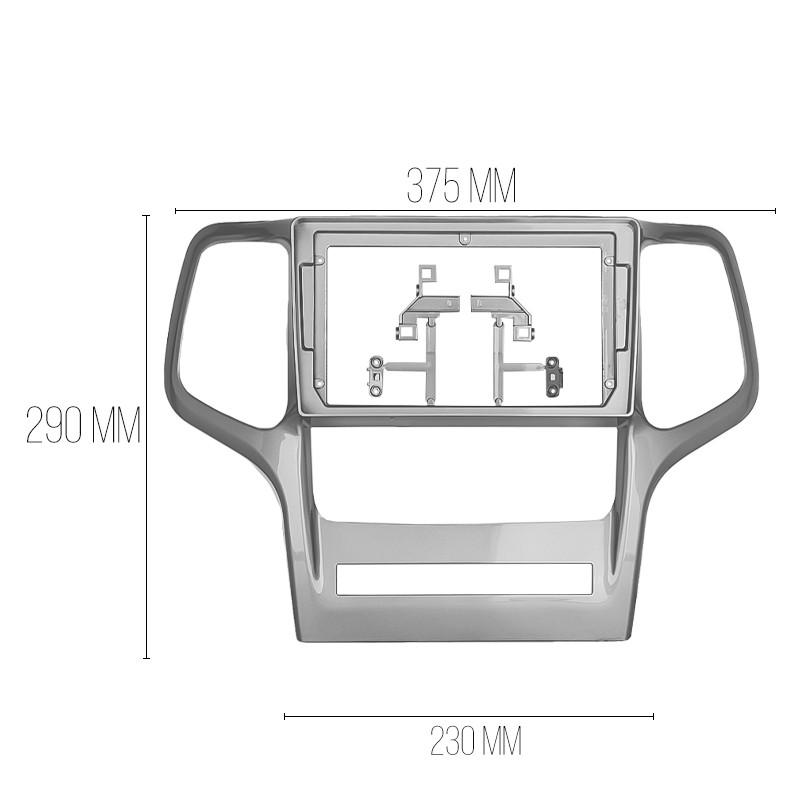 Рамка перехідна для 9" Jeep Grand Cherokee 2011-2013 (6800) Джип Гранд - фото 4