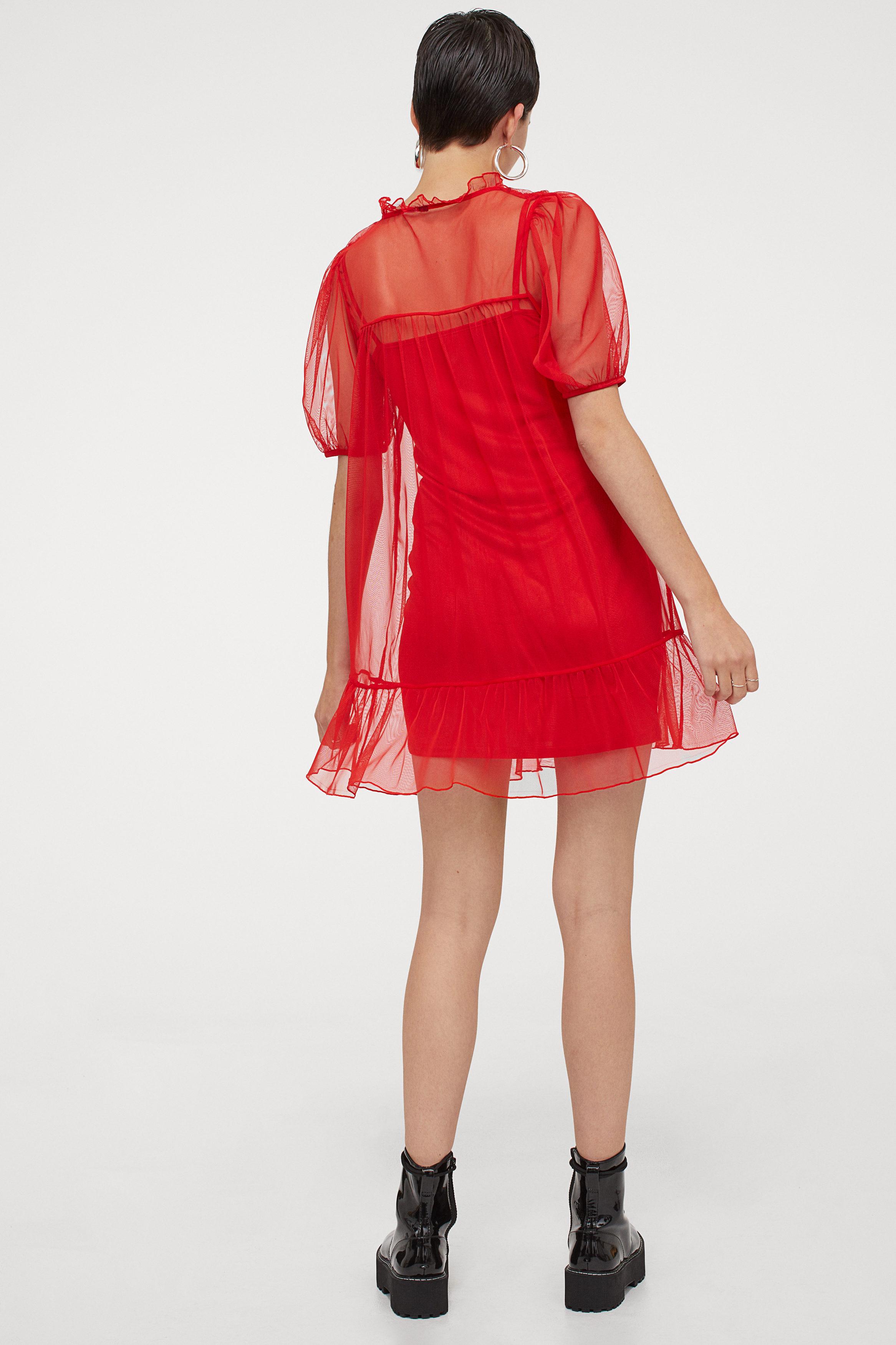 Сукня H&M М Червоний (928352002b42) - фото 2 Сукня H&M М Червоний (928352002b42) - фото 2