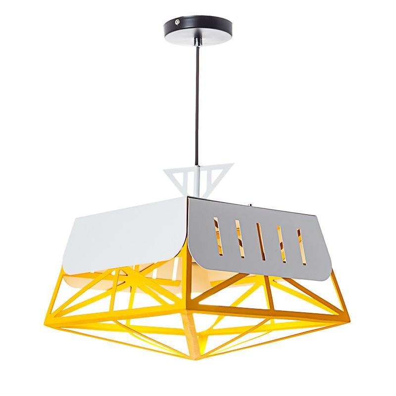 Люстра подвесная Light House ES-15972/yellow на одну лампу Желтый