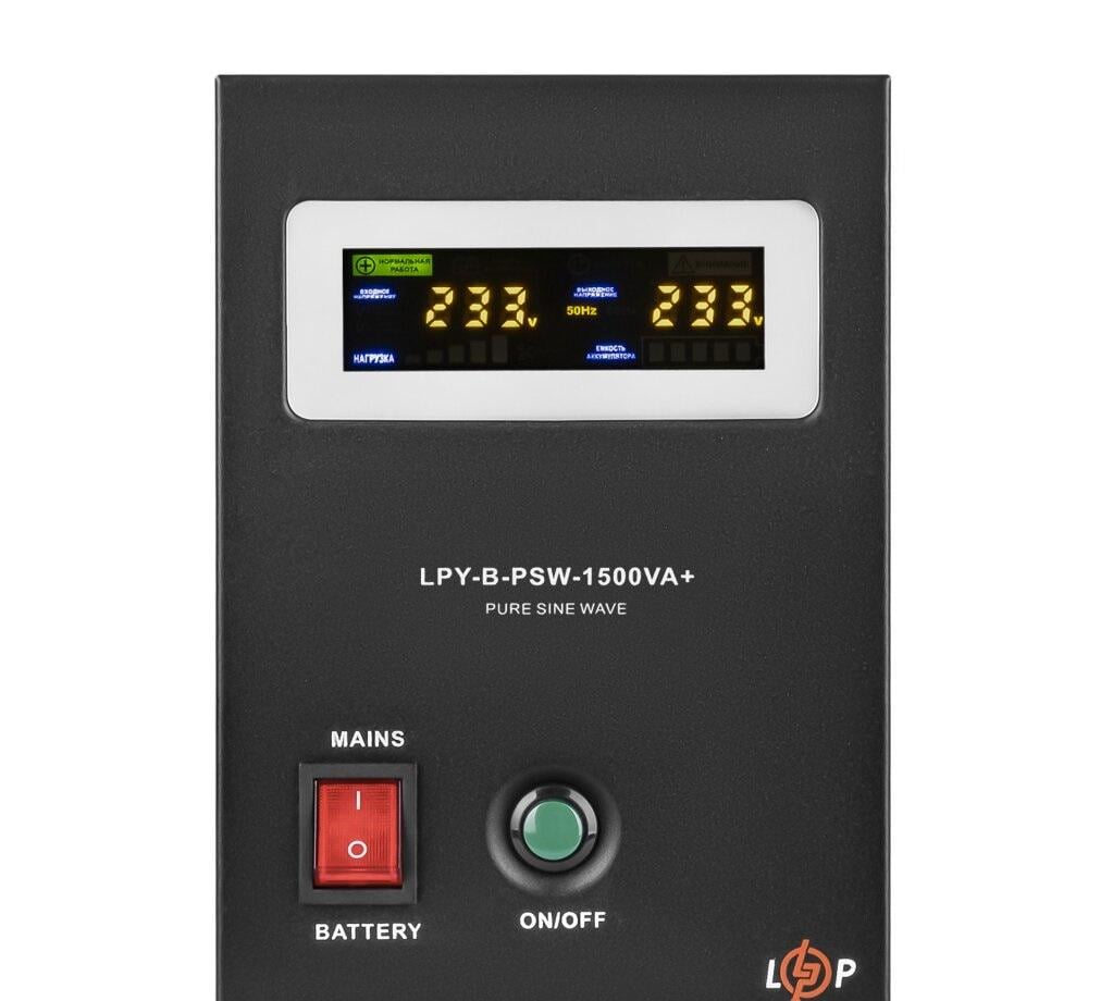 Источник бесперебойного питания с правильной синусоидой 24 V LPY-B-PSW-1500VA+ 1050 Вт 10-15 A (4130)