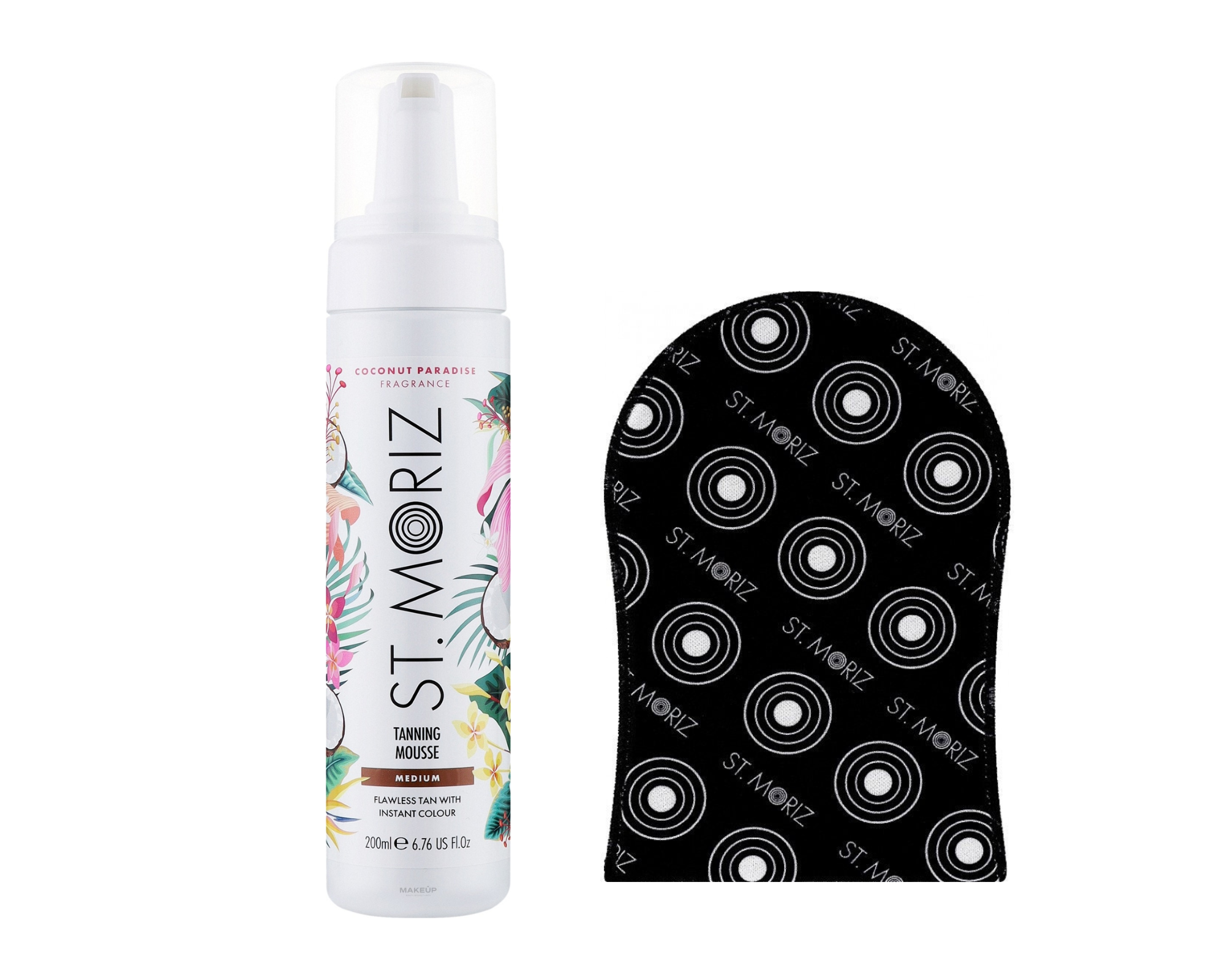 Сет акционный St.Moriz автобронзат-мусс Pro Medium Coconut Paradise и перчатка-аппликатор (25795357)