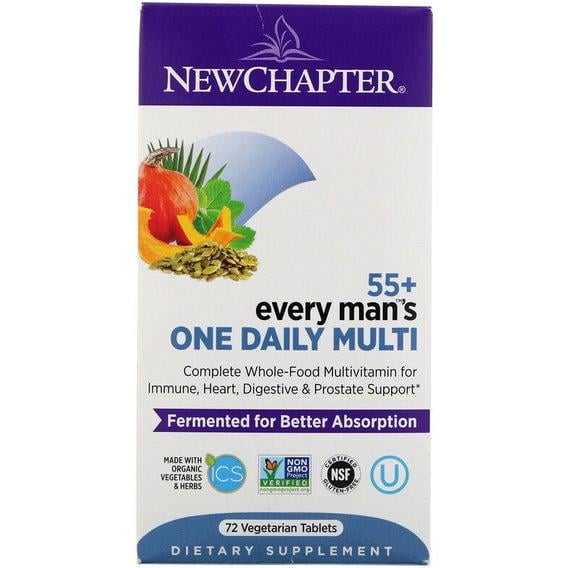 Вітамінно-мінеральний комплекс New Chapter 55+ Every Man's One Daily Multi 72 Veg Tabs (NCR-90128)