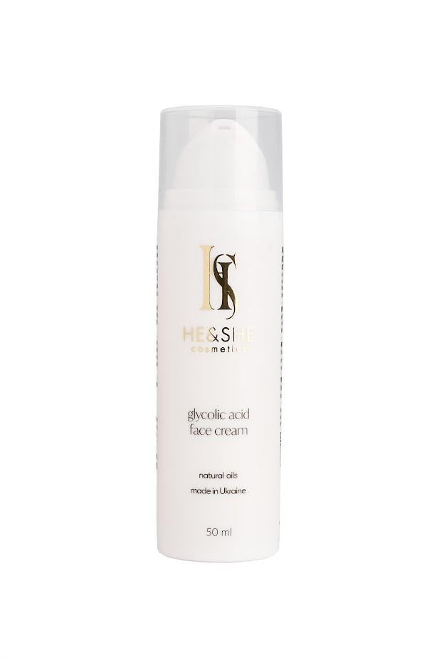 Крем для лица с гликолевой кислотой He&She COSMETICS 50 мл (01-0005)