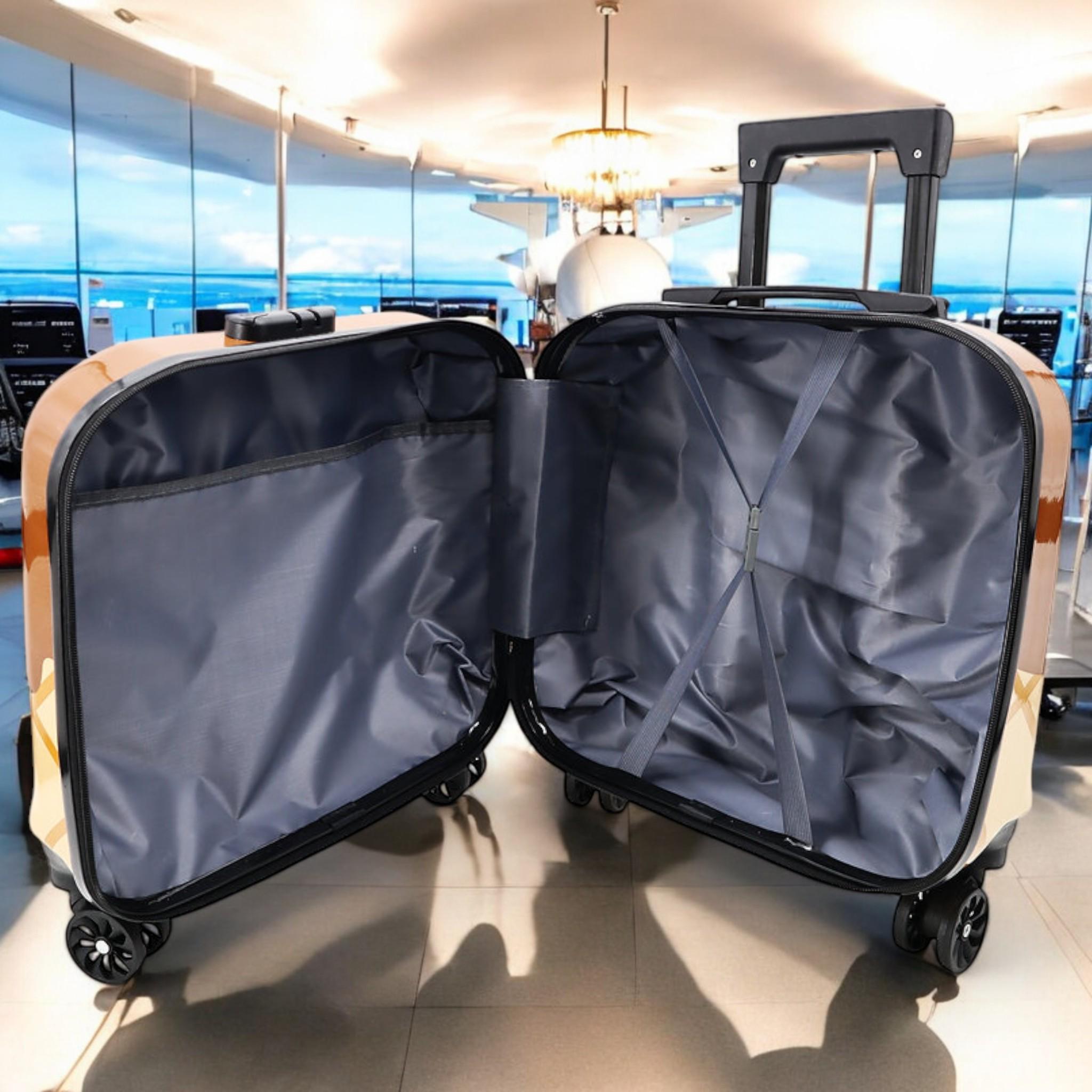 Валіза дитяча H&H Морозиво ABS-пластик на 4 коліщатках з кодовим замком 35 л (F-4) - фото 5