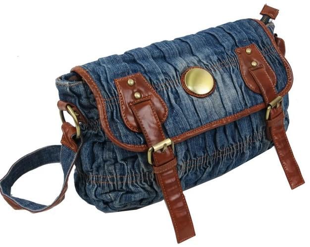 Сумка джинсова Fashion jeans bag Синій (sposupe334_Jeans6082)