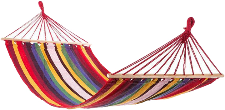 Гамак мексиканский подвесной 150х200 планка 120 см