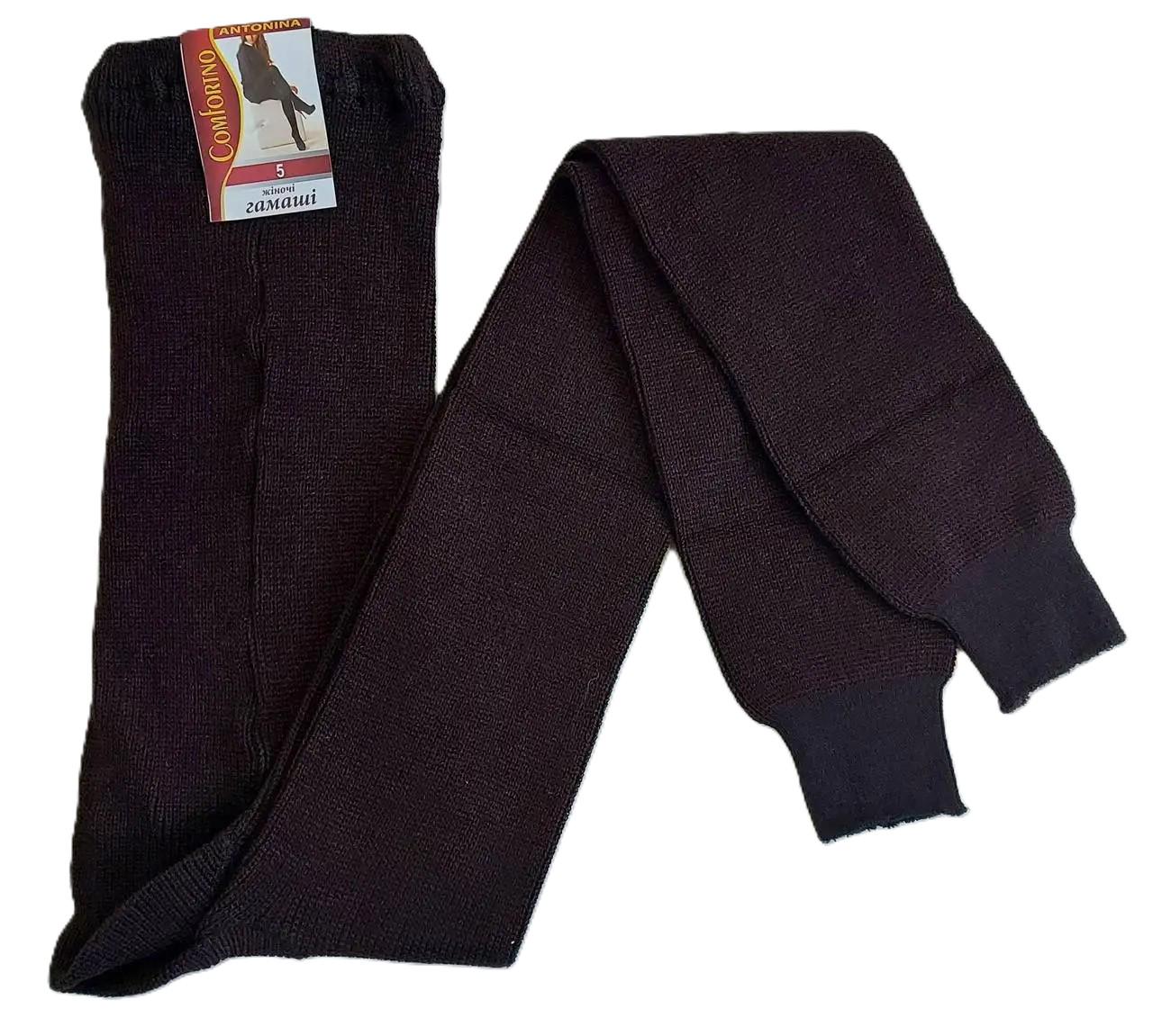 Гамаші жіночі теплі COMFORTNO з манжетом внизу р. 48-50 Коричневий (30625940)