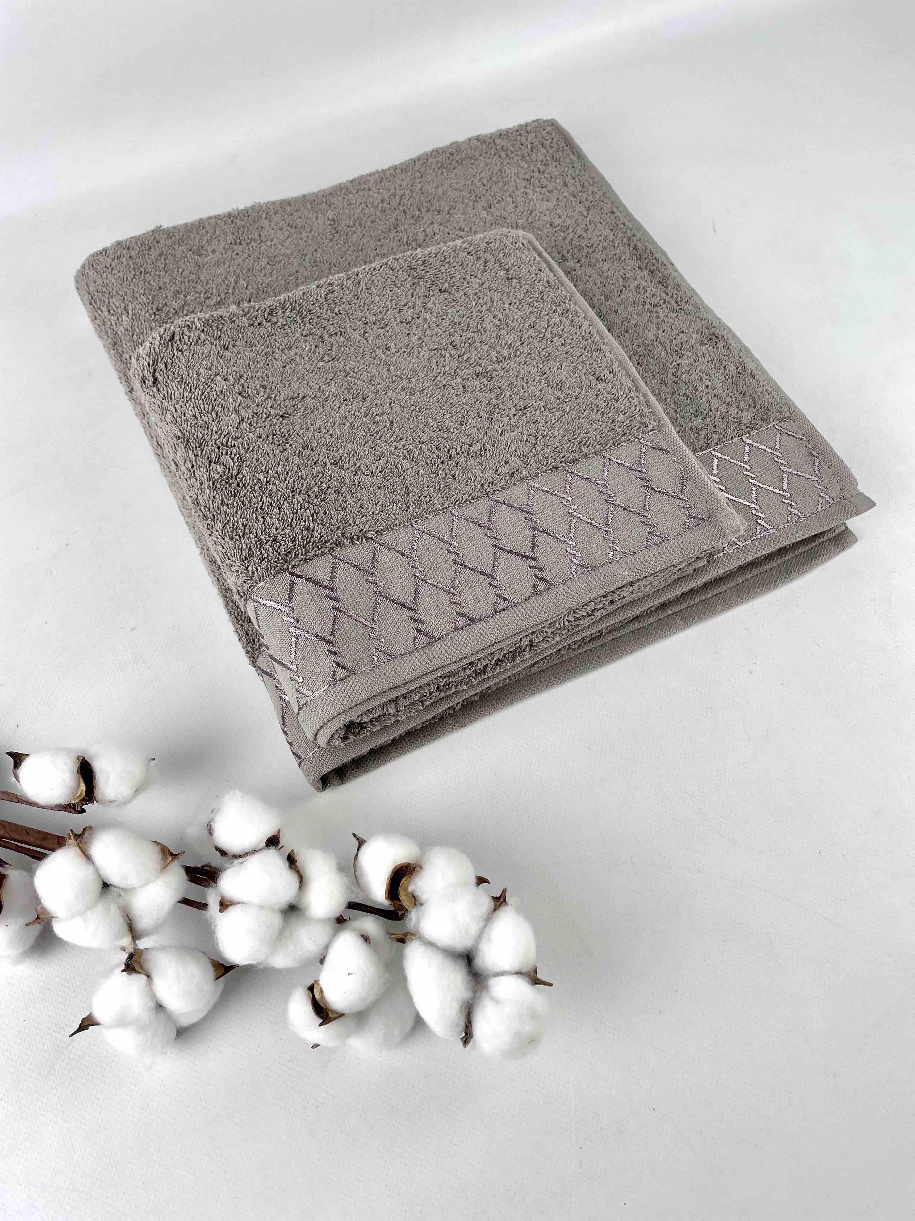 Набір рушників AE Zefir 2 шт. у фірмовій коробці Антрацит (CN37537)