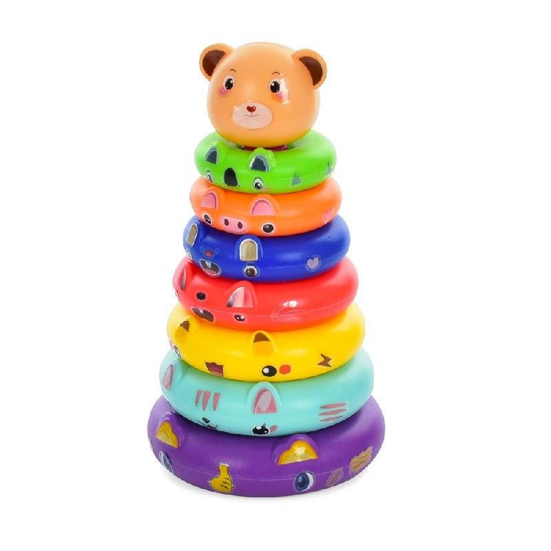 Детская пирамидка с наклейками ТехноК 218D-1Q Медвежонок (1710141468)