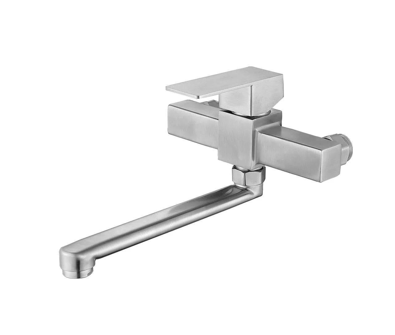 Смеситель для кухни Wezer PRO12-02 настенный Нержавеющая сталь (SQ-1034993)