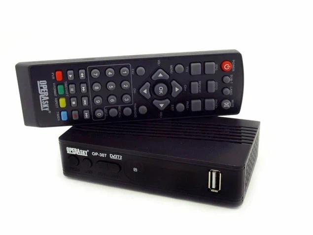 Тюнер цифровий OPERASKY OP-307 DVB-T2 Full HD 1080p HDMI USB PVR TimeShift Чорний (PH01406)