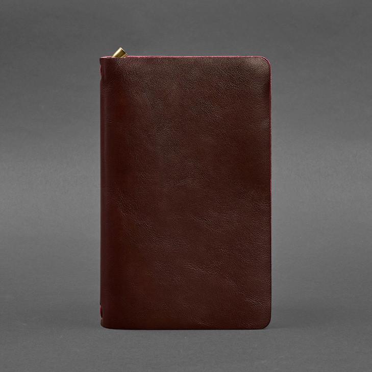 Блокнот шкіряний Софт-бук 8.0 на гумці краст Бордовий (A-028076) - фото 5 Блокнот шкіряний Софт-бук 8.0 на гумці краст Бордовий (A-028076) - фото 5