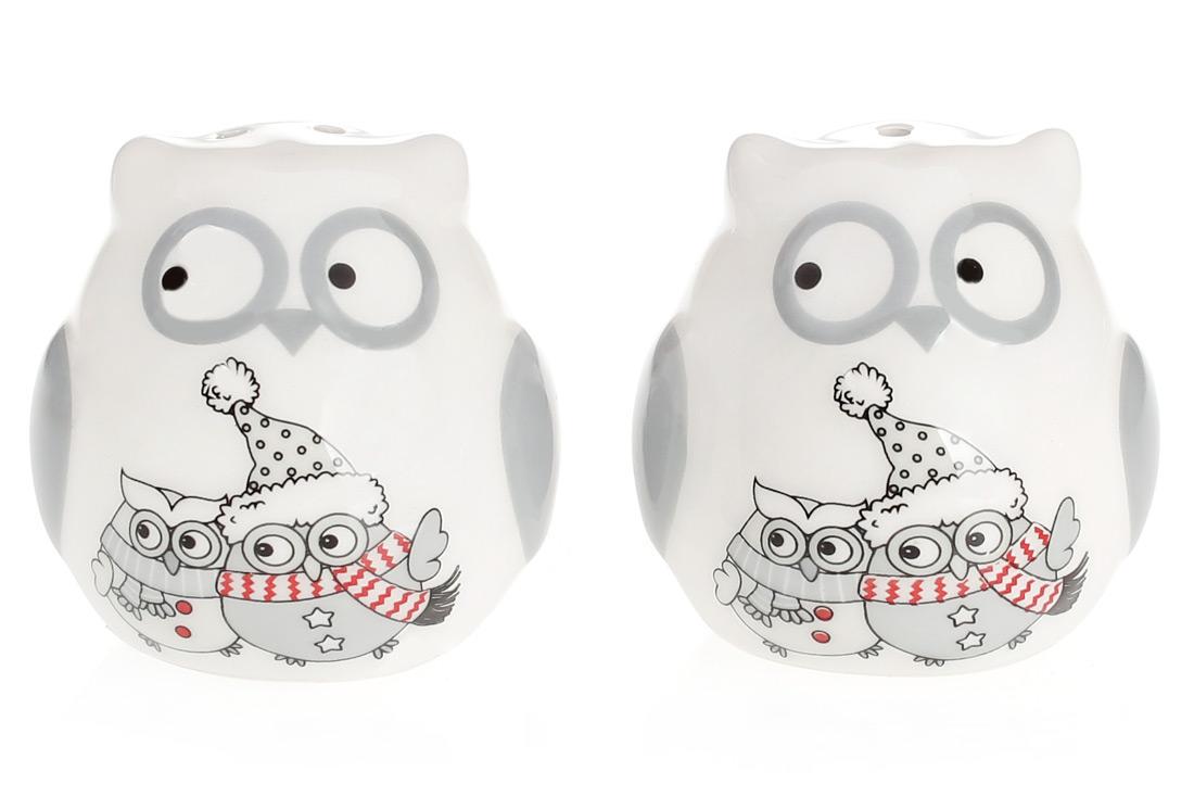 Набор для специй BonaDi Совушки с объемным рисунком 6 см (DM540-X)