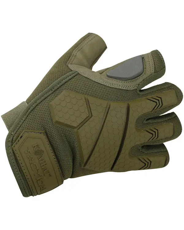 Рукавички військові Kombat UK Alpha Fingerless Tactical Gloves S Койот (1000-kb-aftg-coy-s)