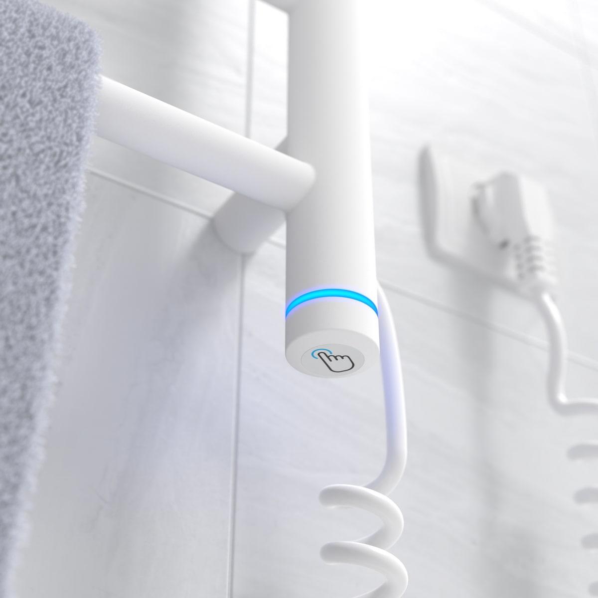 Полотенцесушитель электрический Laris Прайм ЧК 6 подключение справа 400x600 мм Белый (75201024) - фото 6